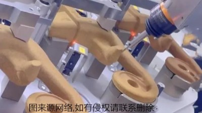 冷砂芯合模线、凸起去除，RBZ20浮动主轴可加工