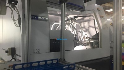 西铁城L32走心机铝合金钻0.2mm孔，刀座孔31mm可用80000转高频铣