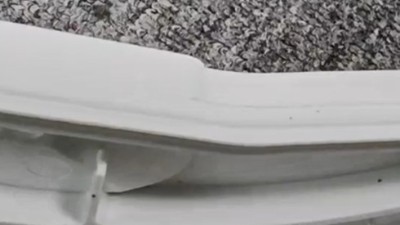洗衣机PP塑料框飞边毛刺，4万转RBZ浮动主轴柔性去除