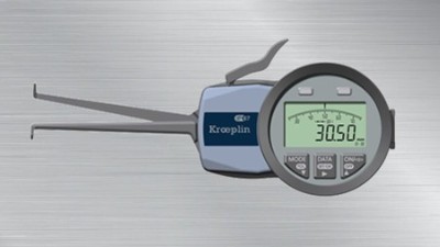 如何使用德国KROEPLIN内卡规测量工件内沟槽？
